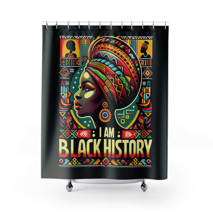 I am Black History Shower Curtain