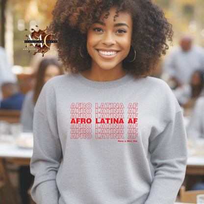 Afro Latina AF Crewneck Sweatshirt