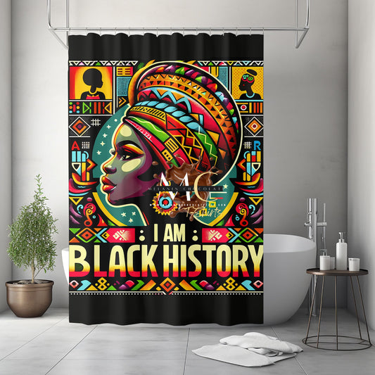 I am Black History Shower Curtain